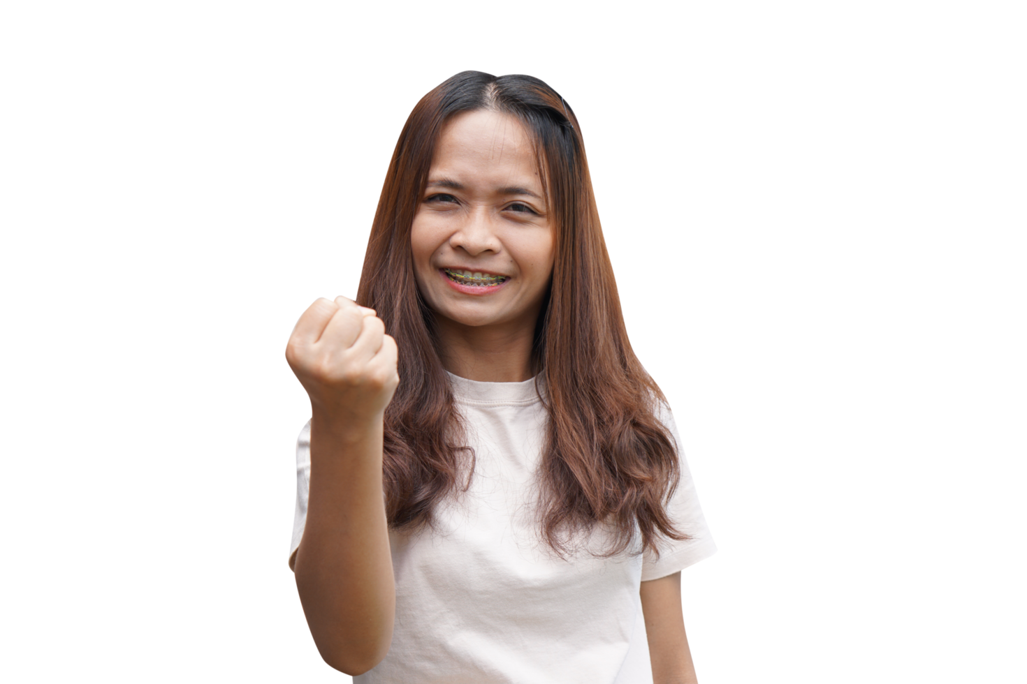 femme asiatique souriant joyeusement png