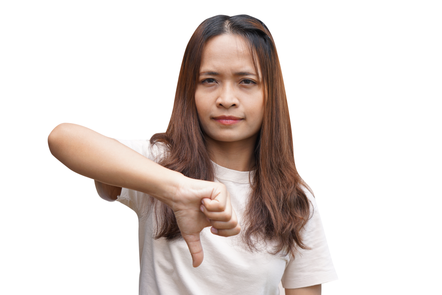 Dislike hand made woman png