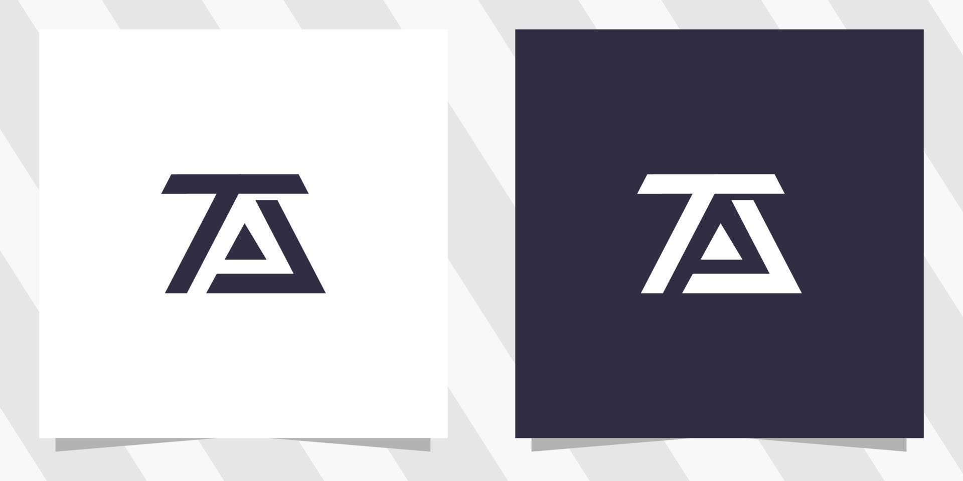 letter tp pt logo design vector