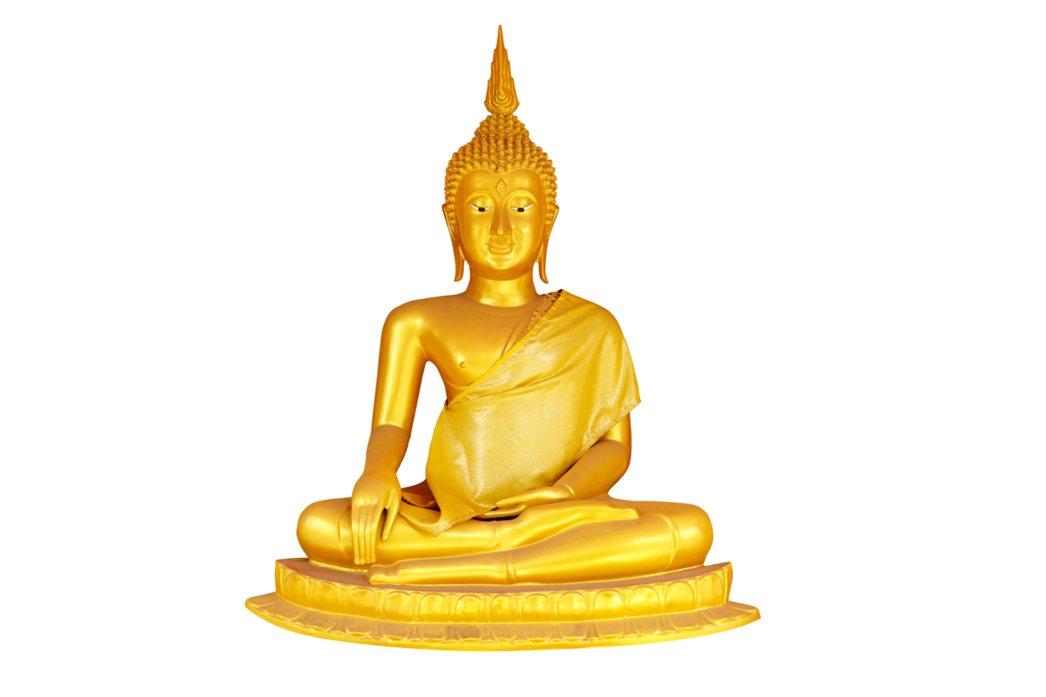 golden Buddha statue for worship png