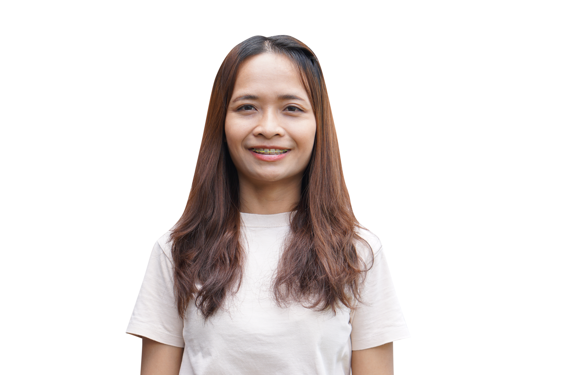 Asian Woman Smiling Happily 20952137 Png