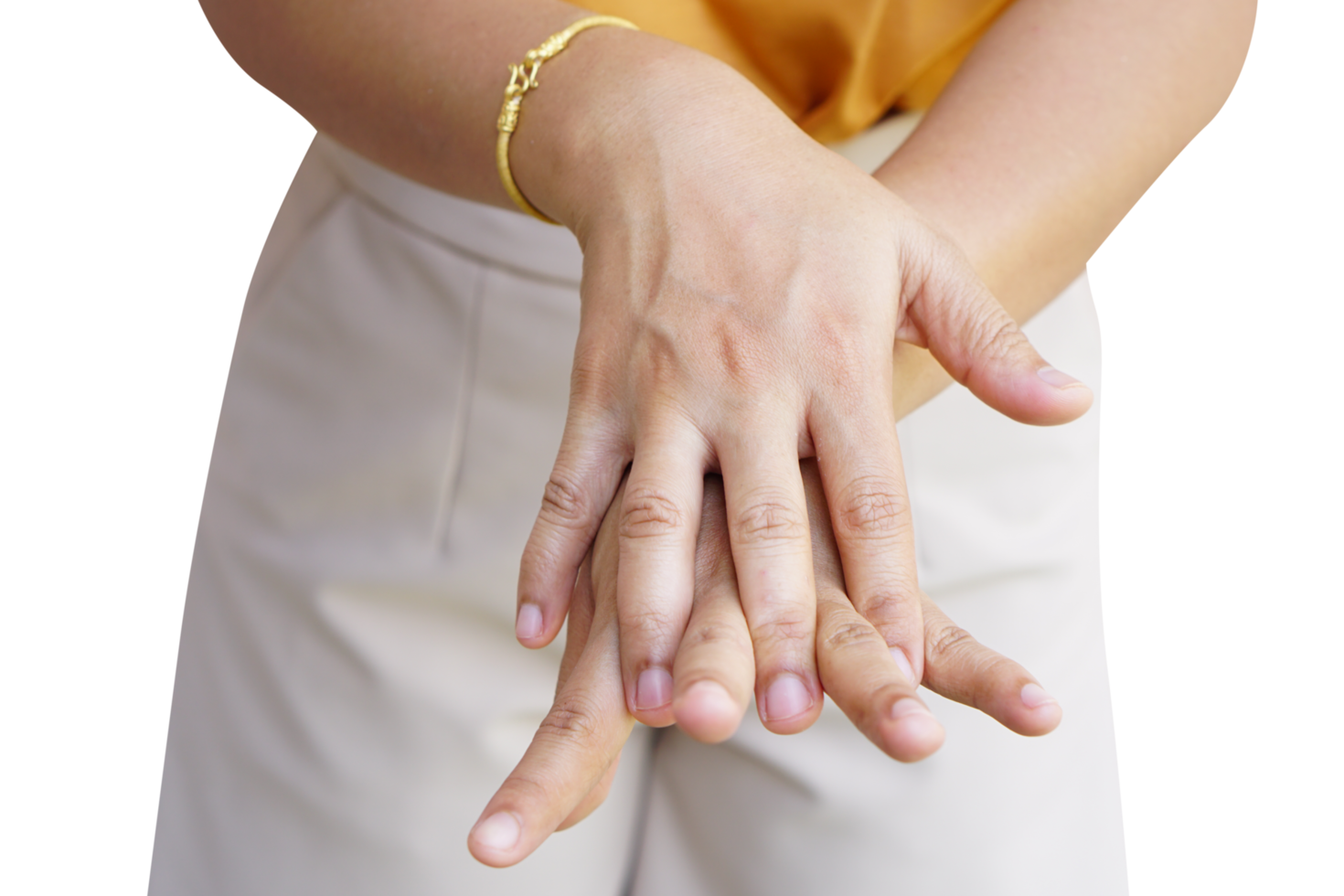 Asian woman washing hands with alcohol gel png