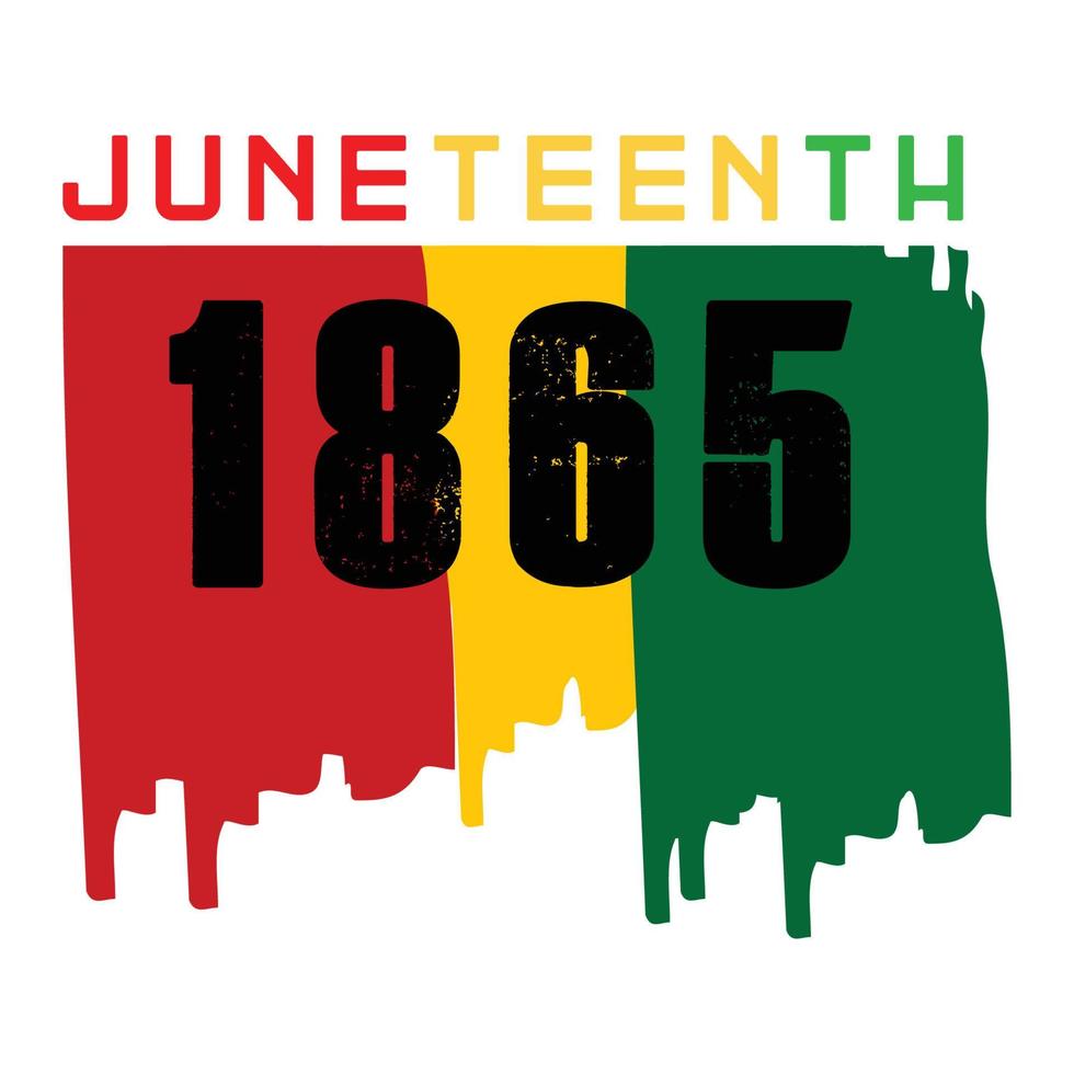 Juneteenth - Celebrate Freedom colorful vector typography design for print or use as poster, card, flyer or Banner