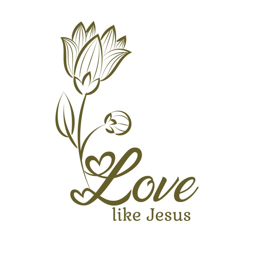bíblico frase con floral diseño. cristiano tipografía para impresión o utilizar como póster, tarjeta, volantes o t camisa vector
