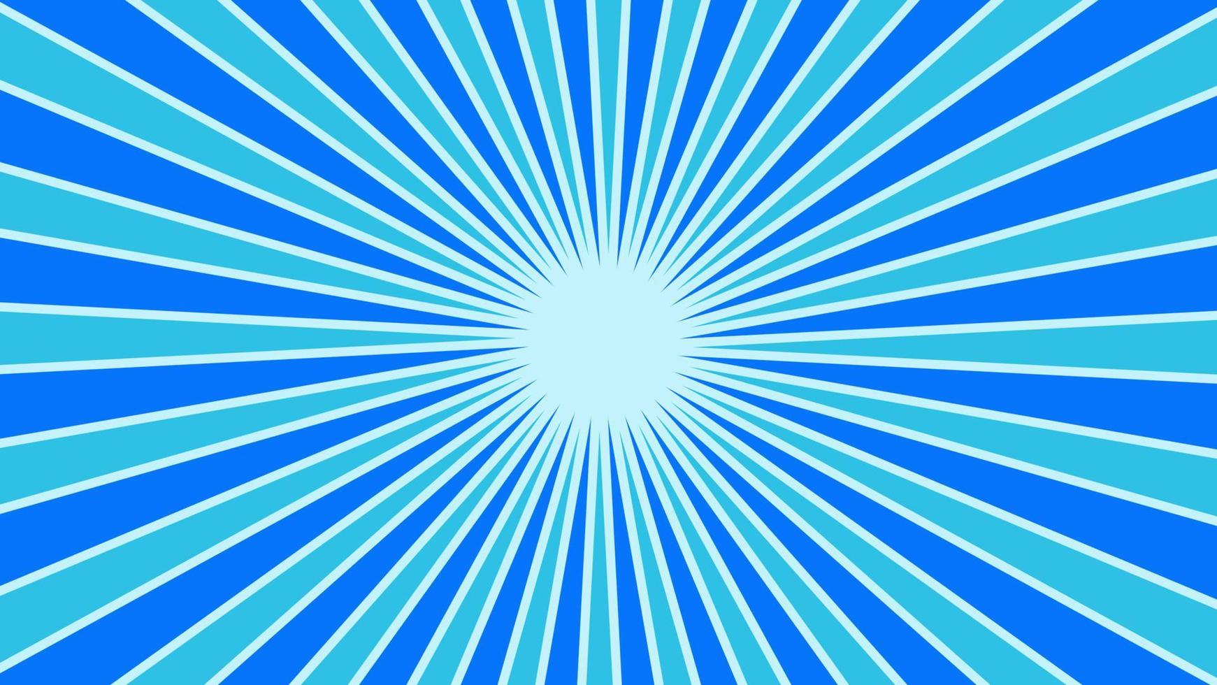 abstract blue sunburst pattern background for modern graphic design element. shining ray cartoon with colorful for website banner wallpaper and poster card decoration vector
