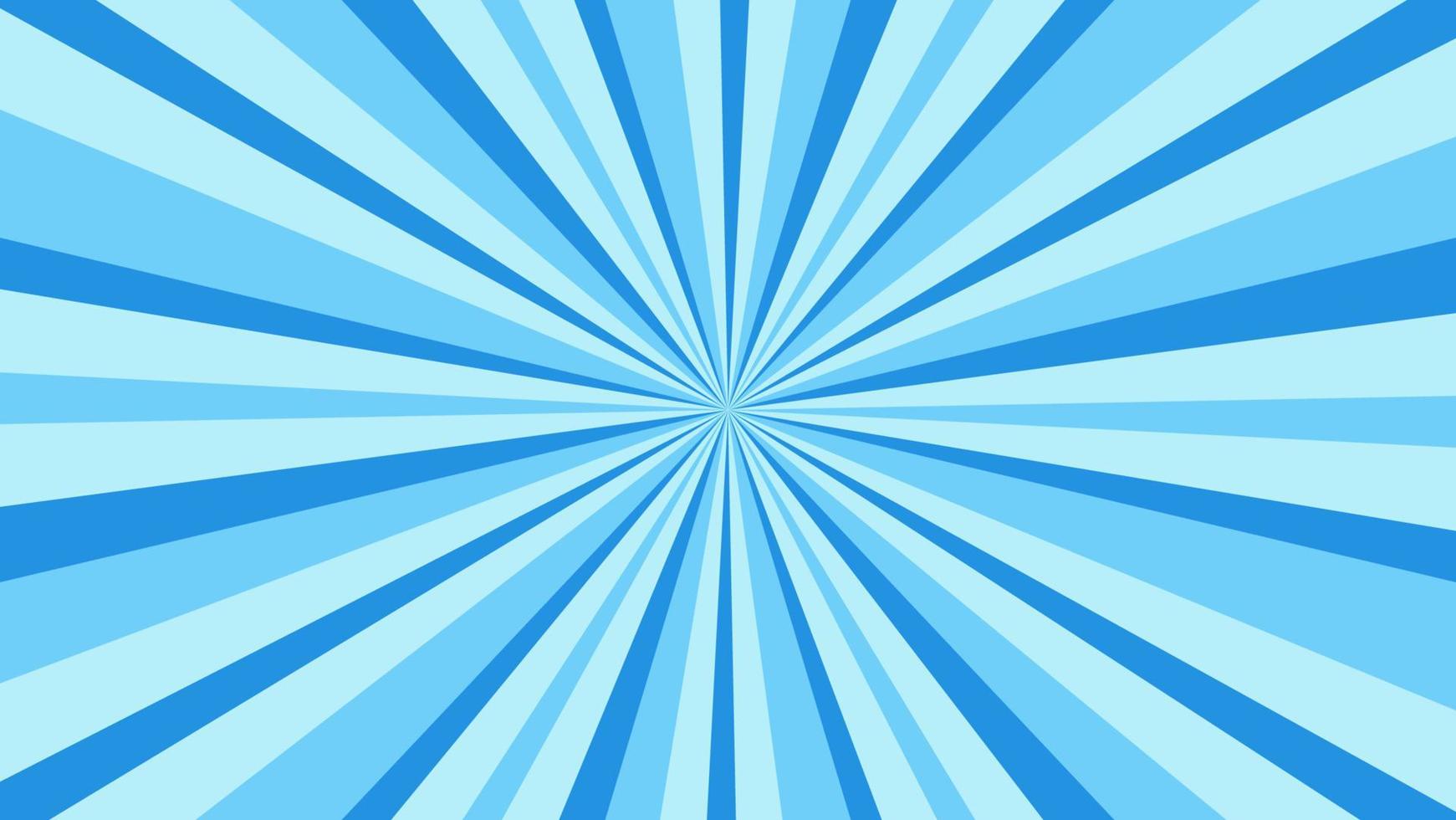 abstract blue sunburst pattern background for modern graphic design element. shining ray cartoon with colorful for website banner wallpaper and poster card decoration vector