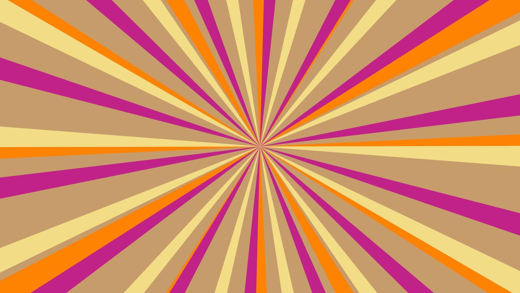 abstract brown sunburst pattern background for modern graphic design element. shining ray cartoon with colorful for website banner wallpaper and poster card decoration vector