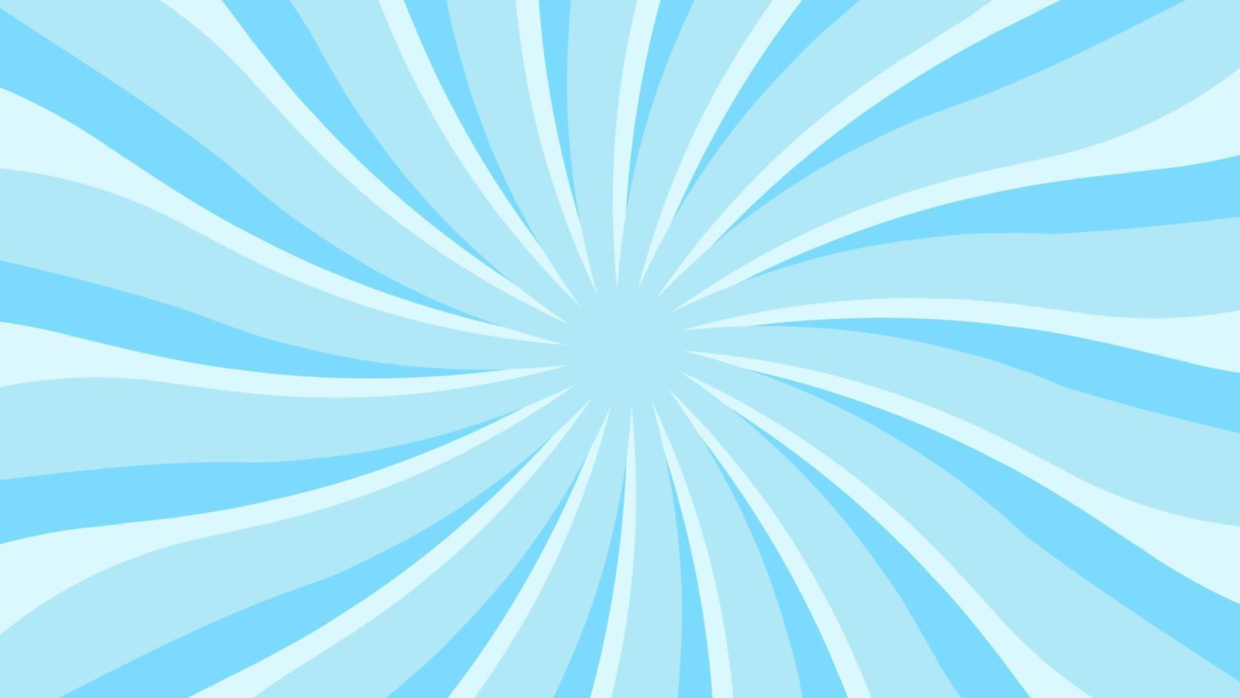 fondo de patrón de rayos de sol azul abstracto para elemento de diseño gráfico moderno. dibujos animados de rayos brillantes con colores para el fondo de pantalla del banner del sitio web y la decoración de la tarjeta de póster vector