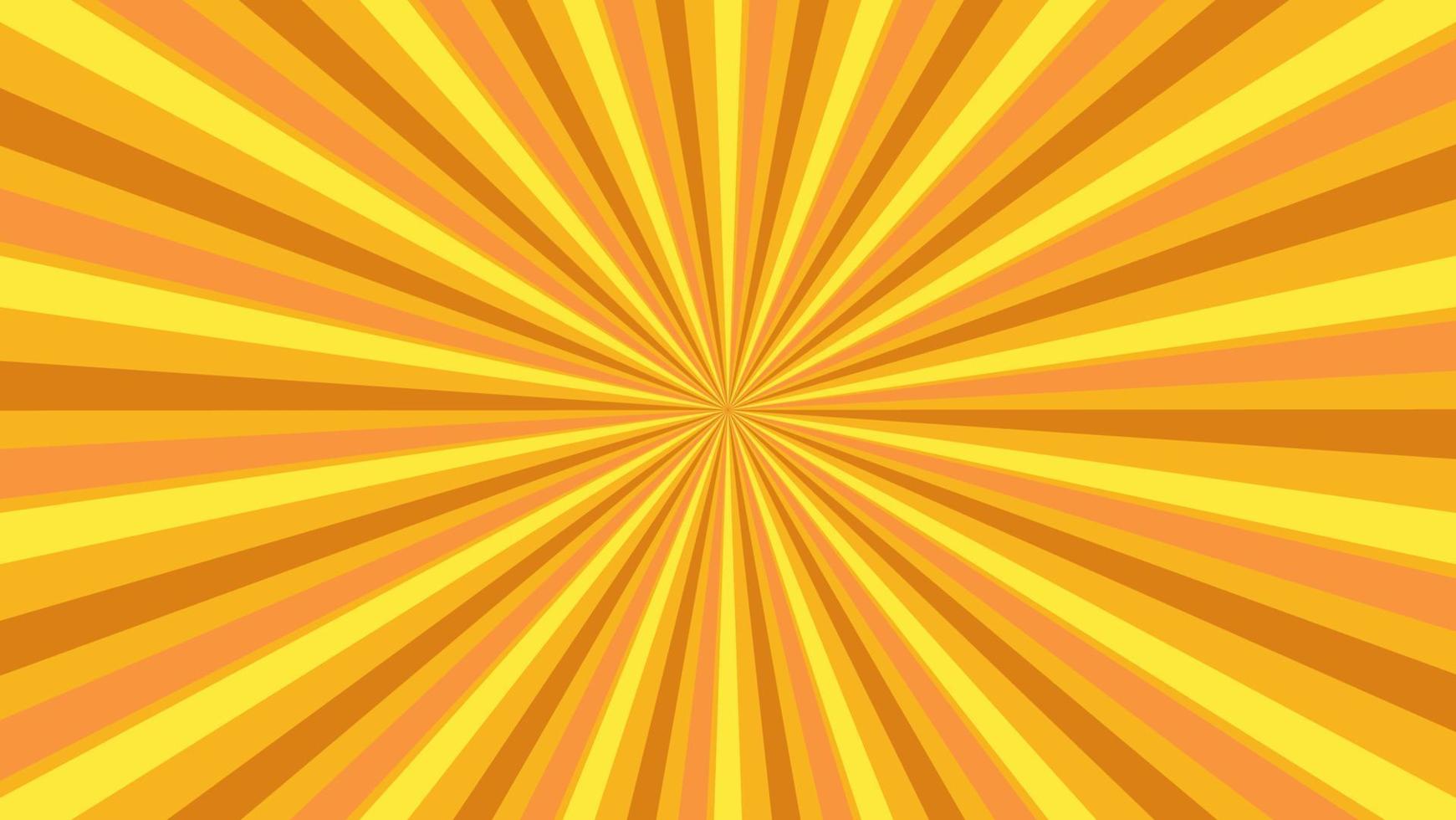 abstract yellow sunburst pattern background for modern graphic design element. shining ray cartoon with colorful for website banner wallpaper and poster card decoration vector