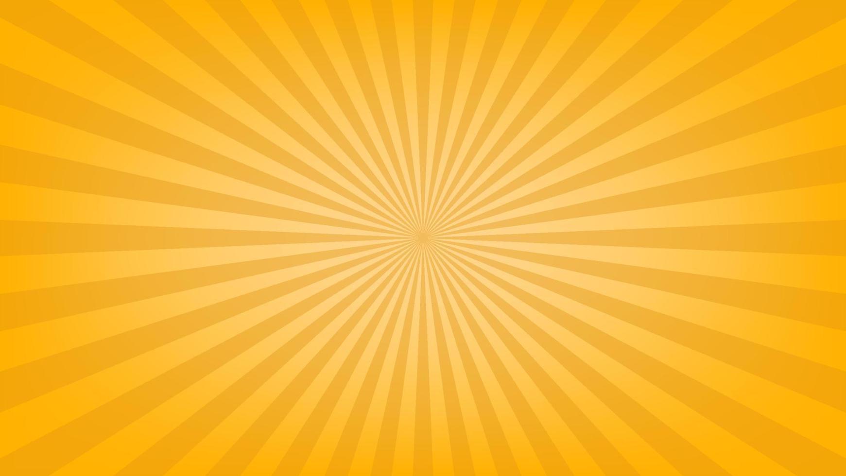 abstract orange sunburst pattern background for modern graphic design element. shining ray cartoon with colorful for website banner wallpaper and poster card decoration vector