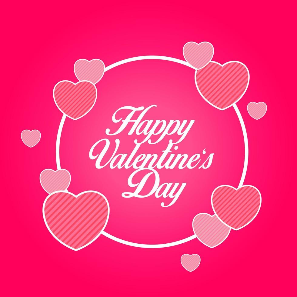 Happy Valentine's day vector illustration.