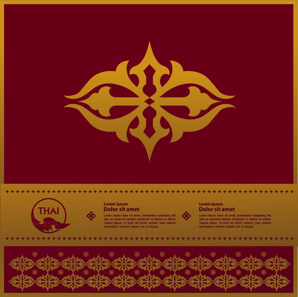 Thai Arts element for Thai graphic design vector illustration.