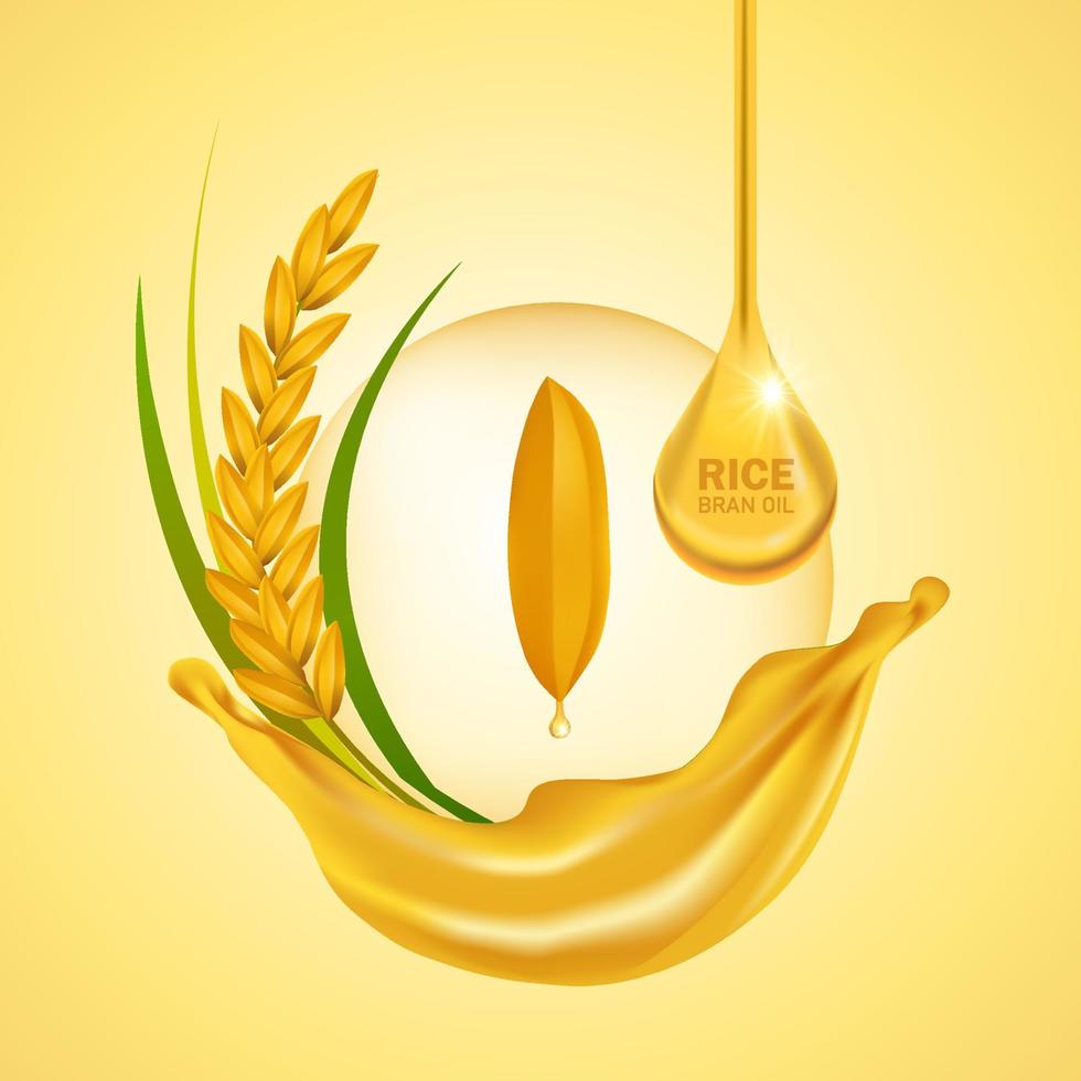 Premium Rice great quality design concept  vector. vector