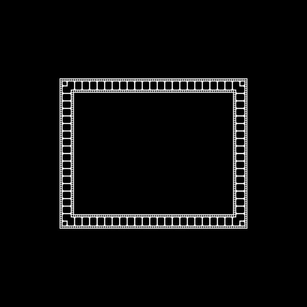 Filmstrip Motifs Frame for Ornate, Decoration, Interior, Exterior, Background, Wallpaper, Cover or Graphic Design Element. Vector Illustration