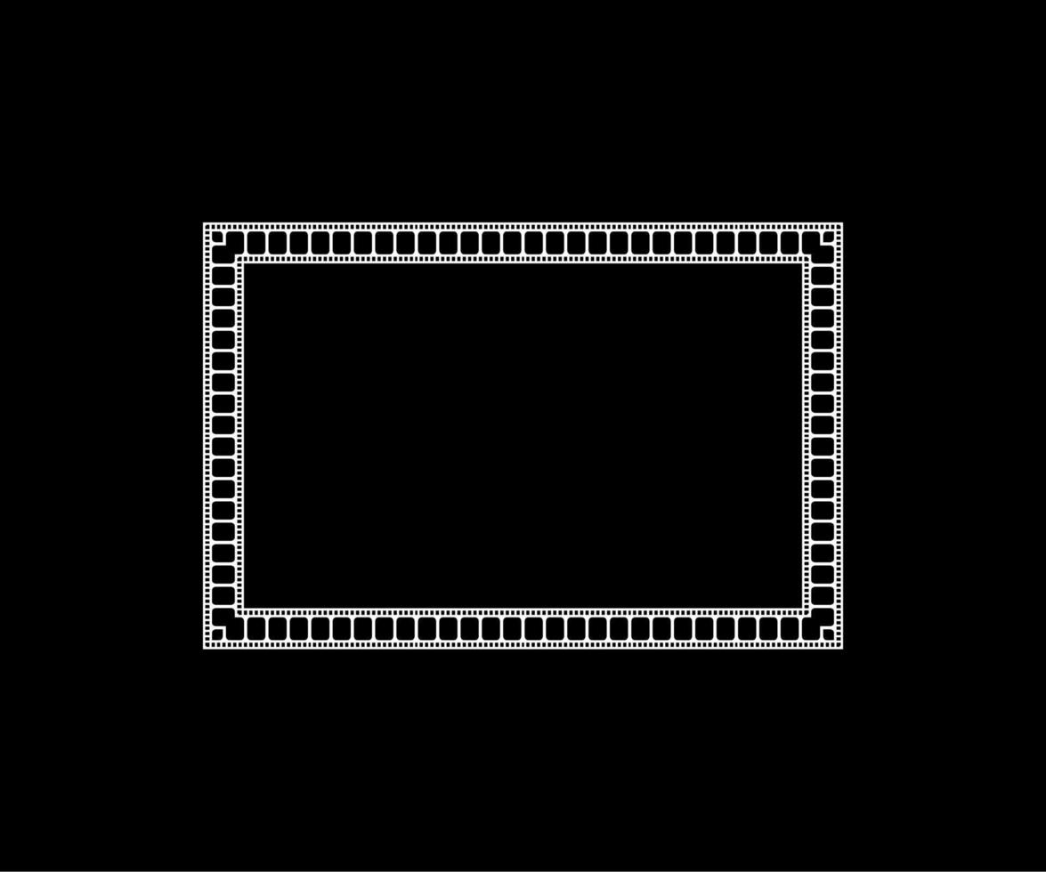 Filmstrip Motifs Frame for Ornate, Decoration, Interior, Exterior, Background, Wallpaper, Cover or Graphic Design Element. Vector Illustration