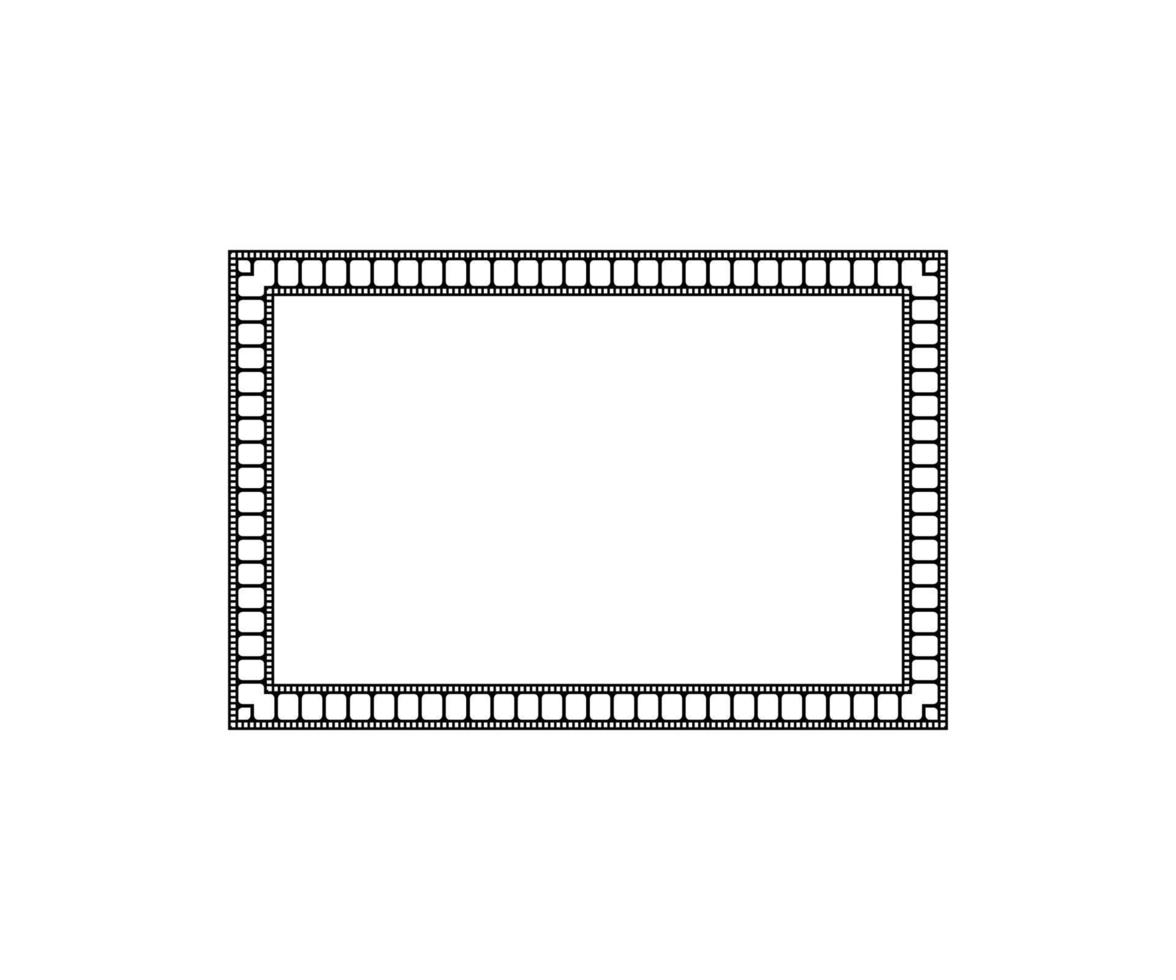 Filmstrip Motifs Frame for Ornate, Decoration, Interior, Exterior, Background, Wallpaper, Cover or Graphic Design Element. Vector Illustration