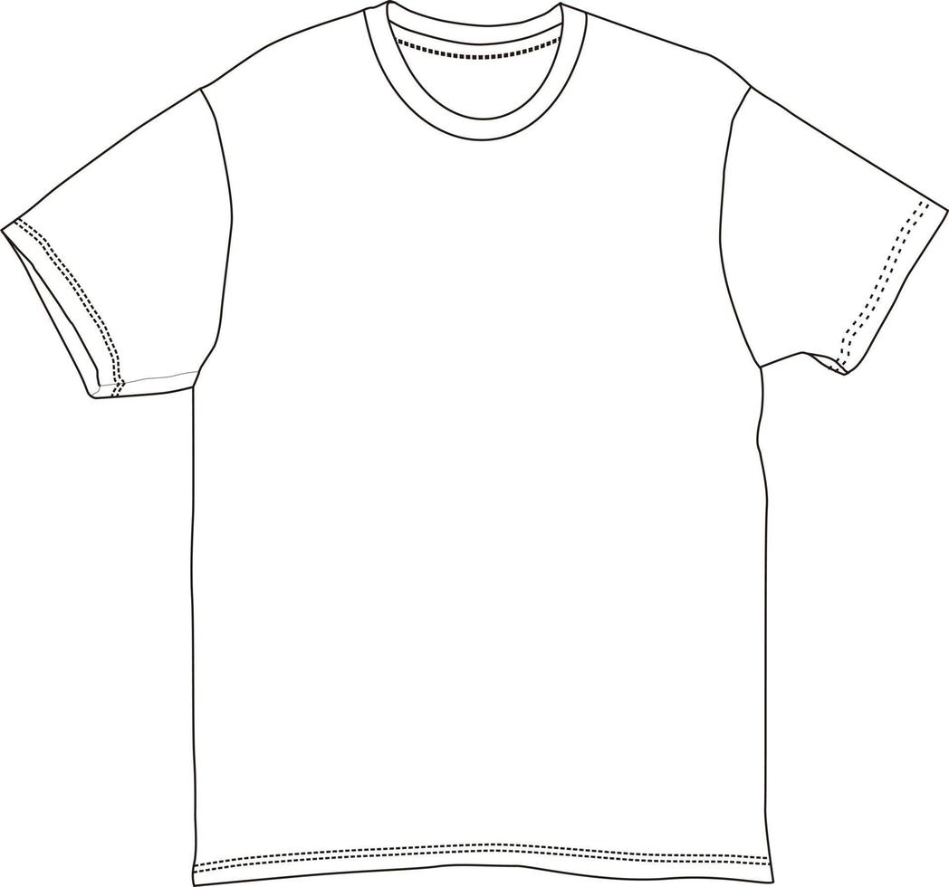 mock up white tshirt vector