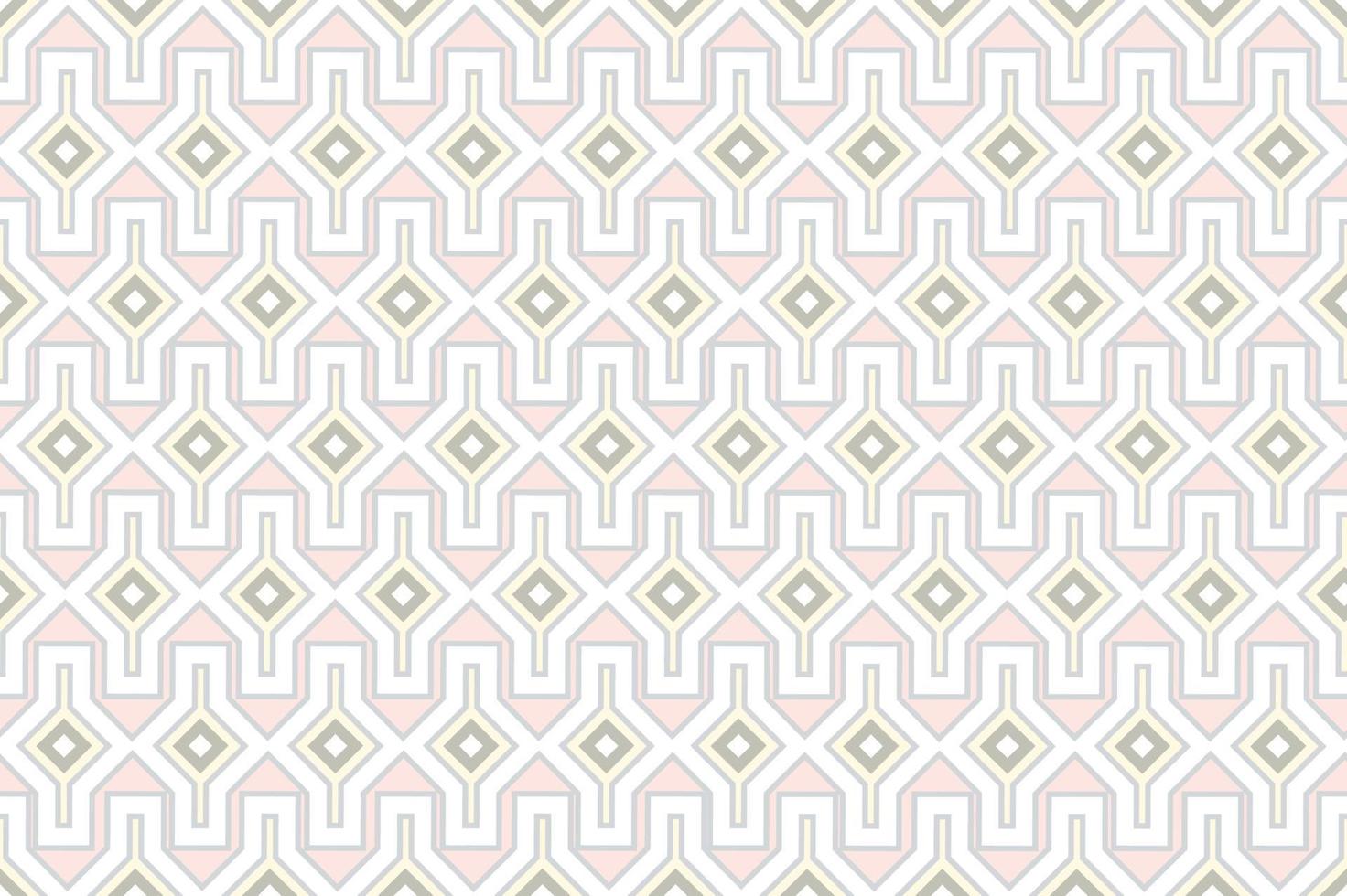 Abstract geometric shape seamless pattern. Mosaic design tile background. Geometric line ornament with stylish asian decor motif vector