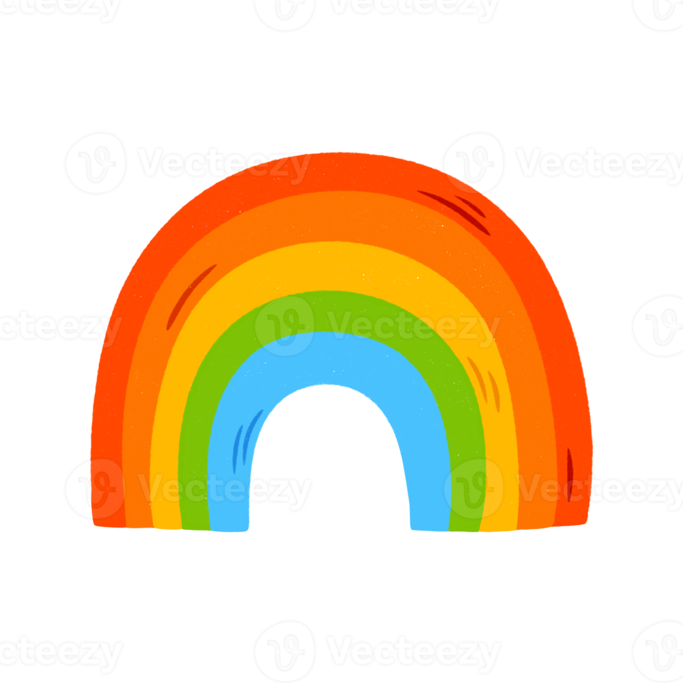 Rainbow cartoon icon funny symbol. png