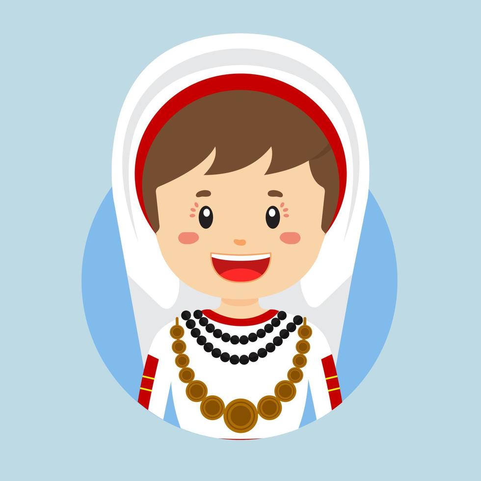 Avatar of a Romanian Character vector