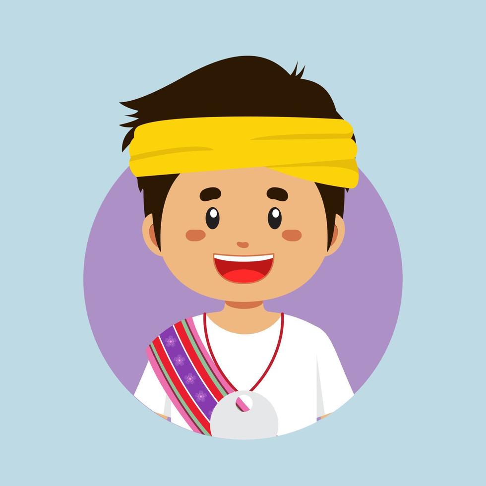 Avatar of a Timur Leste Character vector