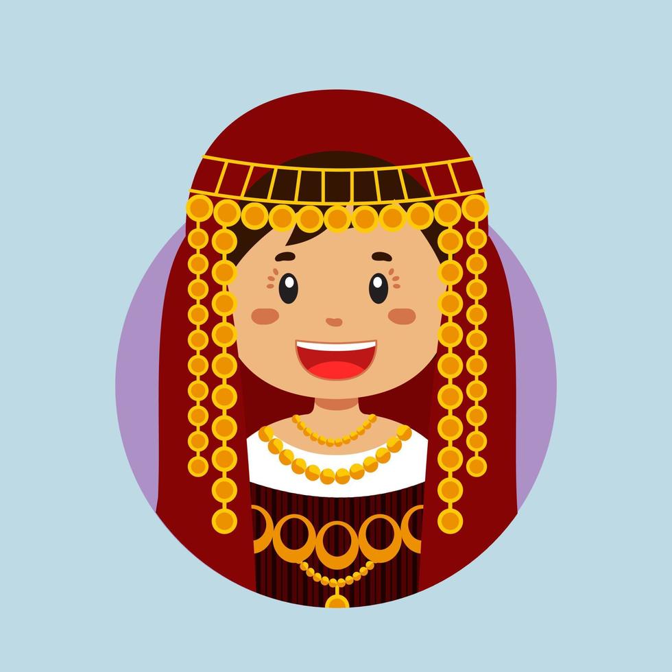 Avatar of a Tunisian Character vector