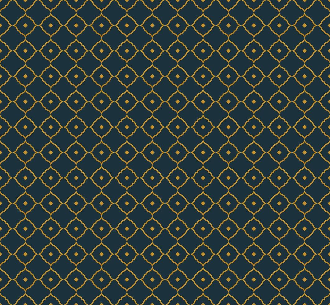 arabic culture pattern, geometric islamic seamless pattern background tile in gold color 3d look style vector