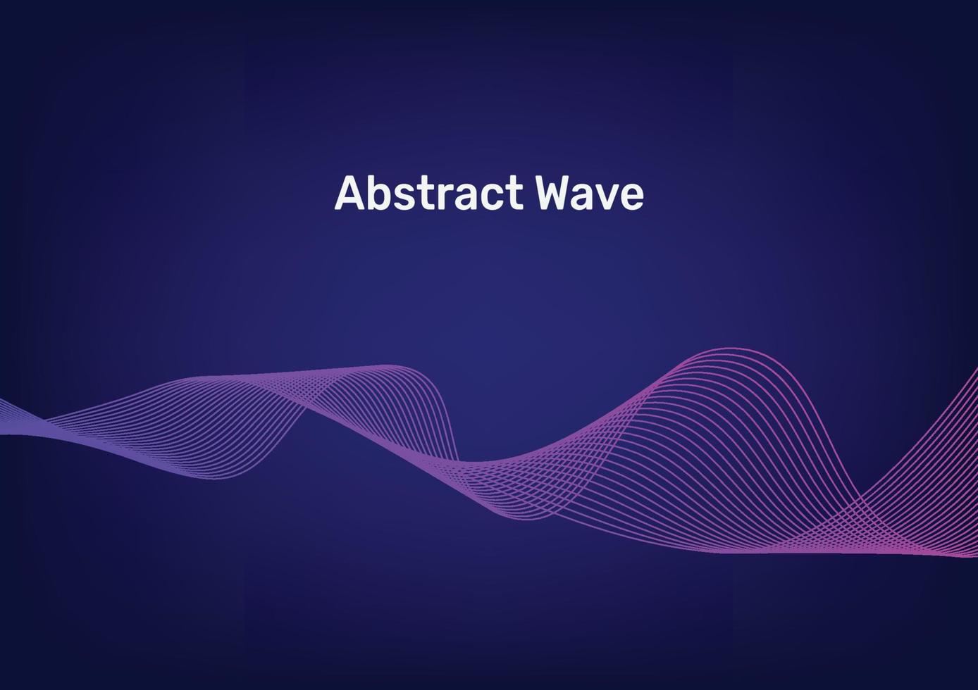 Abstract Waving Line Particle Technology Background. vector
