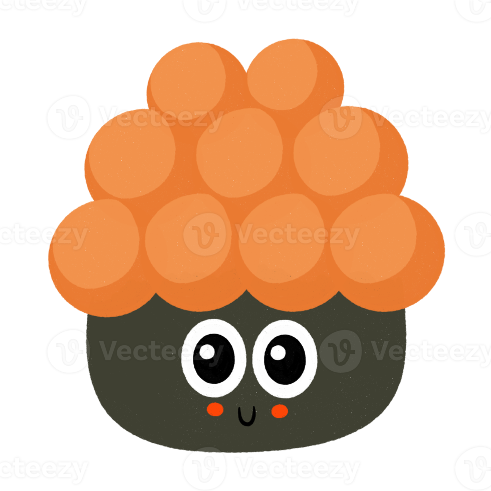 kawaii kaviar japanisches essen cartoon sushi png