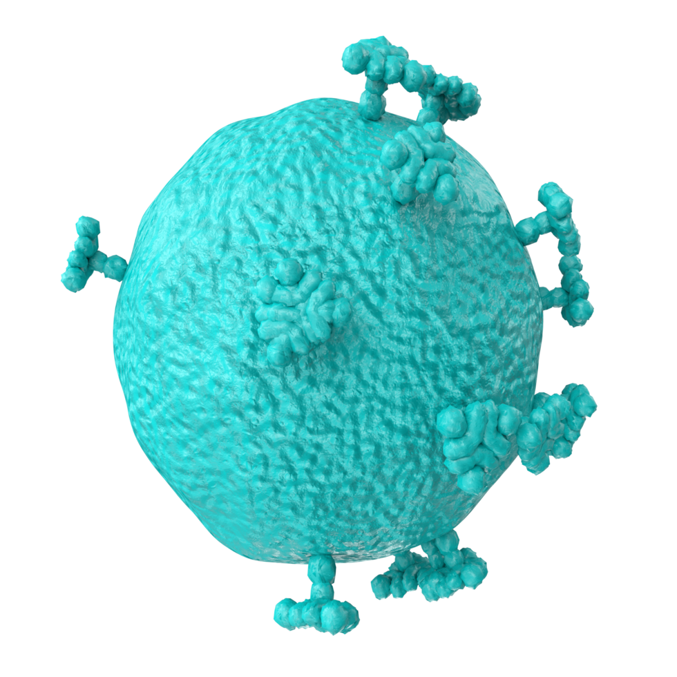 virus aislado en transparente antecedentes png