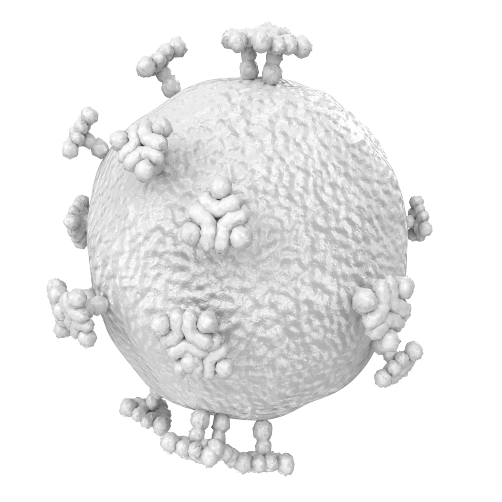 virus isolated on transparent background png
