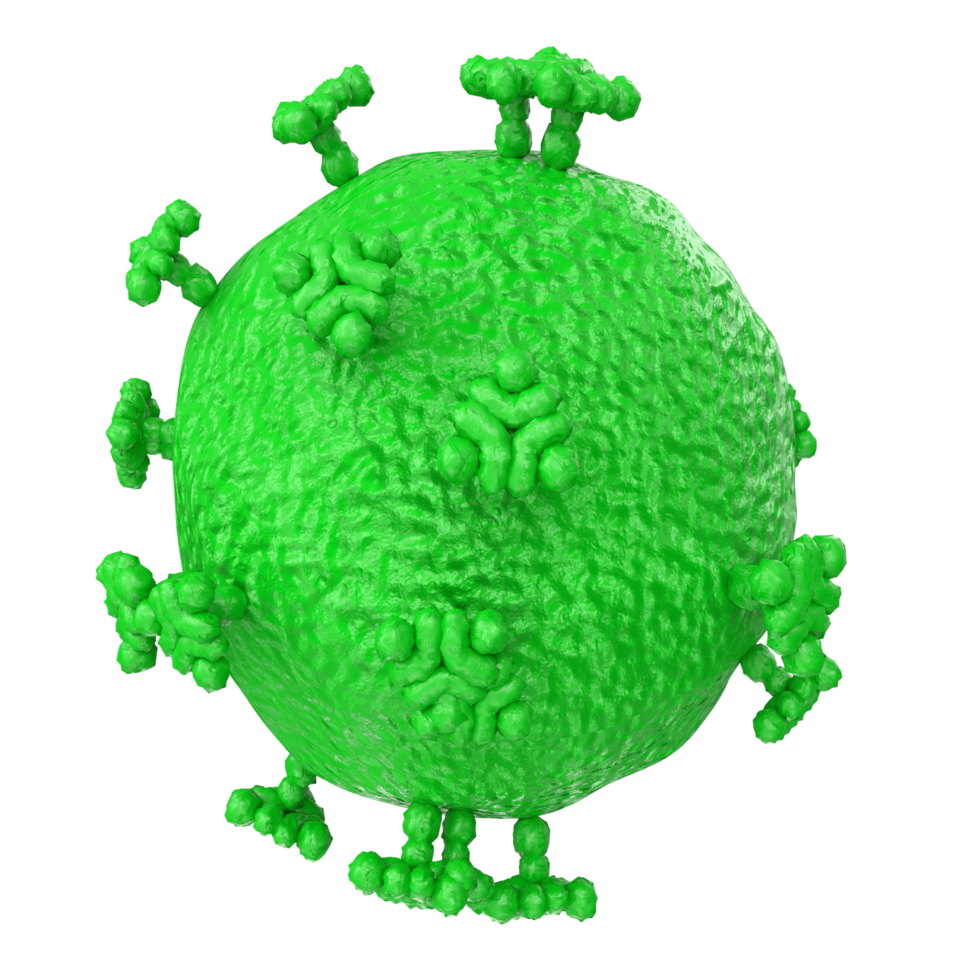 virus aislado en transparente antecedentes png