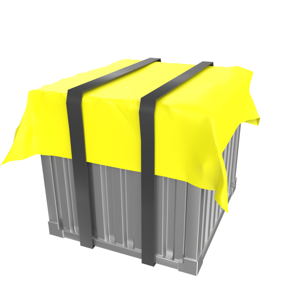 Container isolated on transparent png