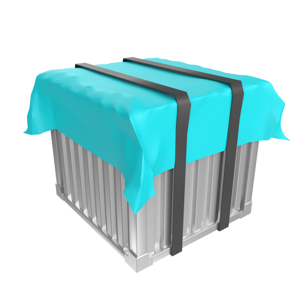 Container isolated on transparent png
