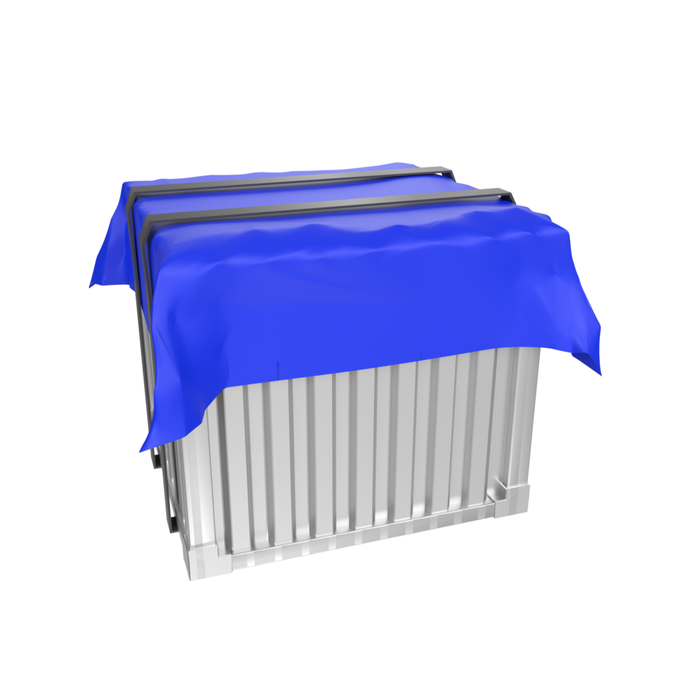 Container isolated on transparent png