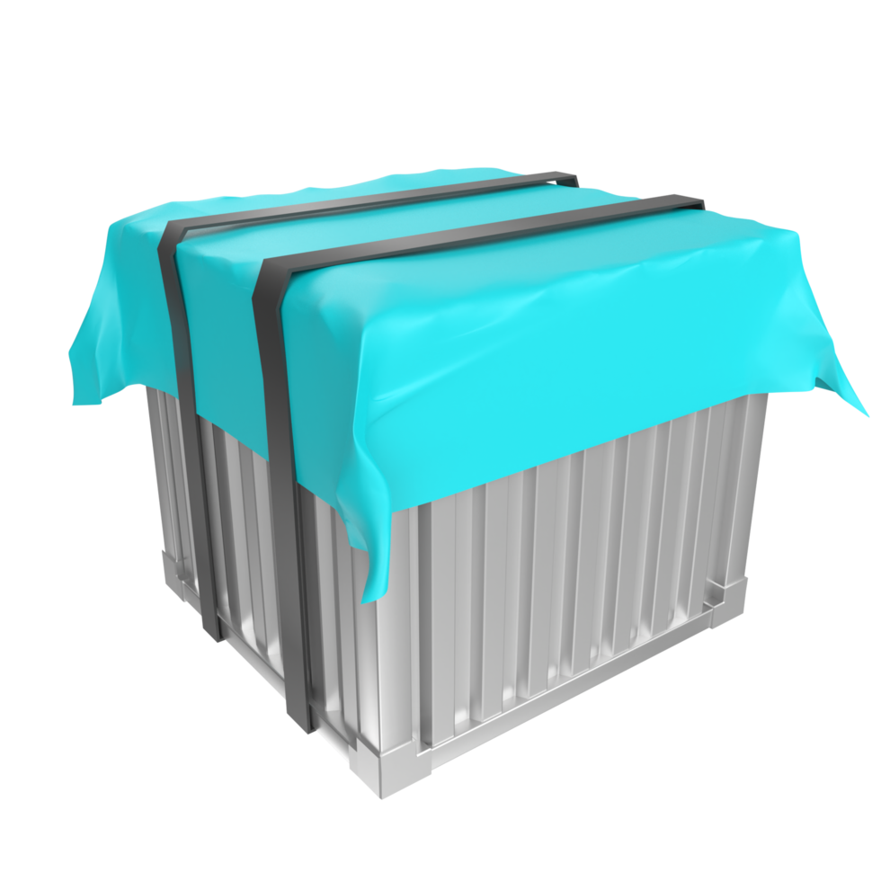 Container isolated on transparent png