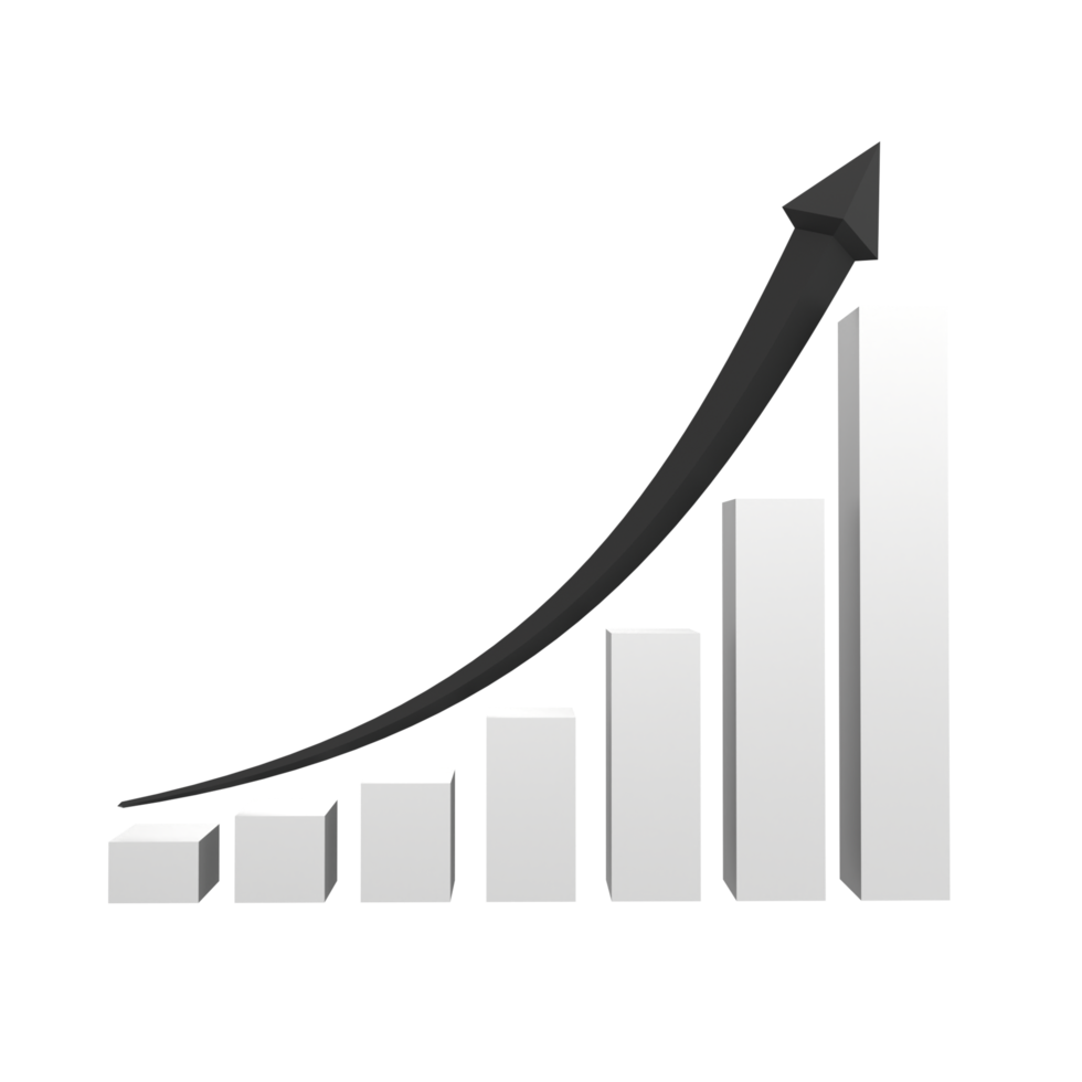 attività commerciale grafico con freccia png