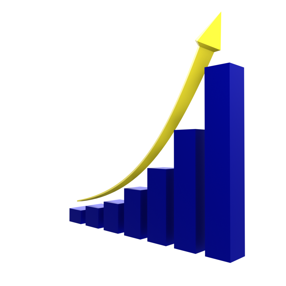 attività commerciale grafico con freccia png