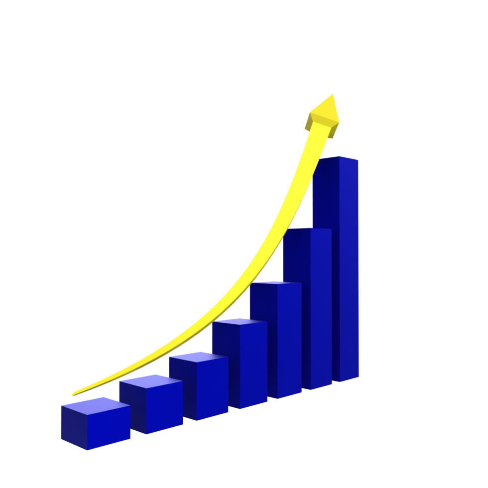 tableau d'affaires avec flèche png