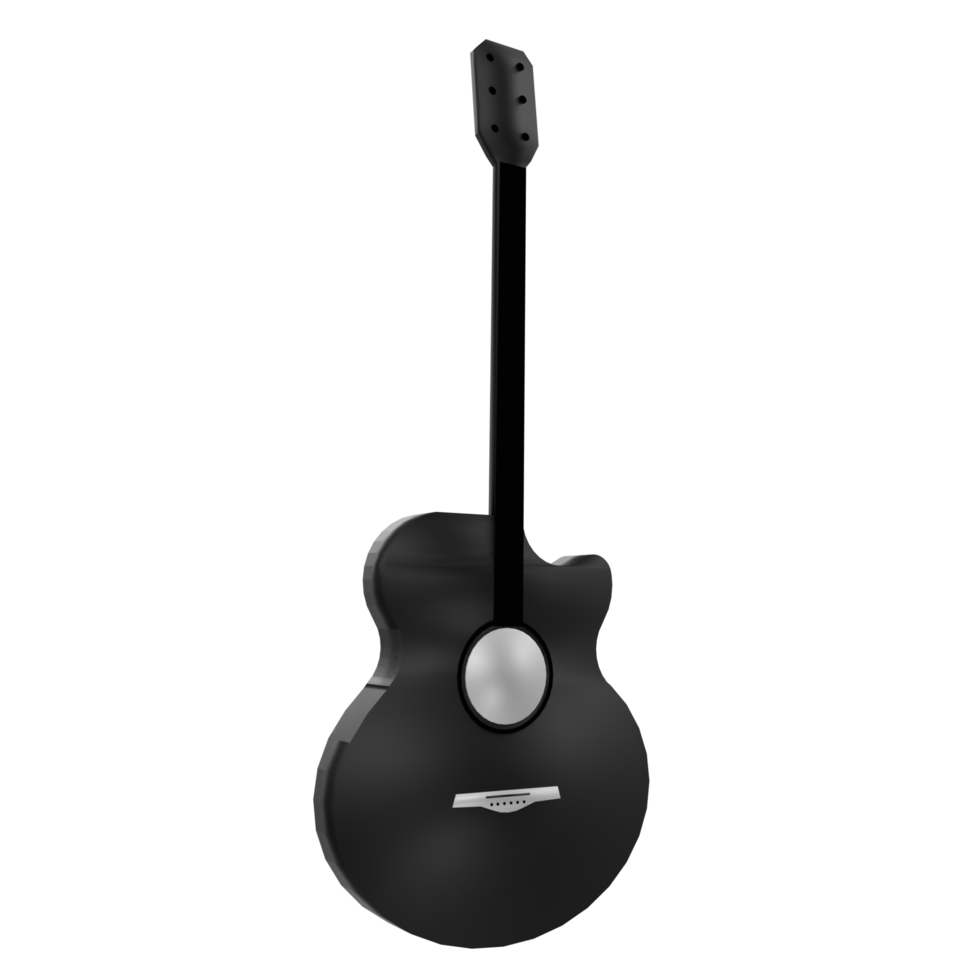 Guitar isolated on transparent png