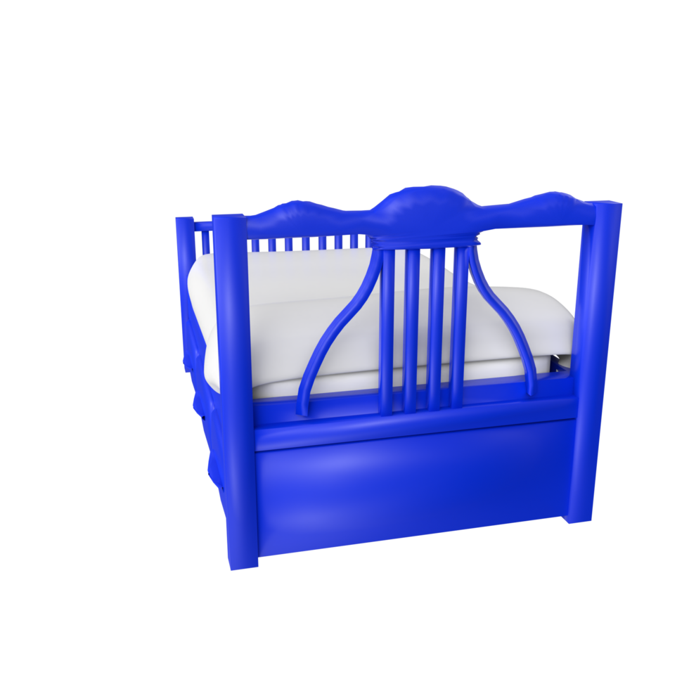 Bed isolated on transparent background png