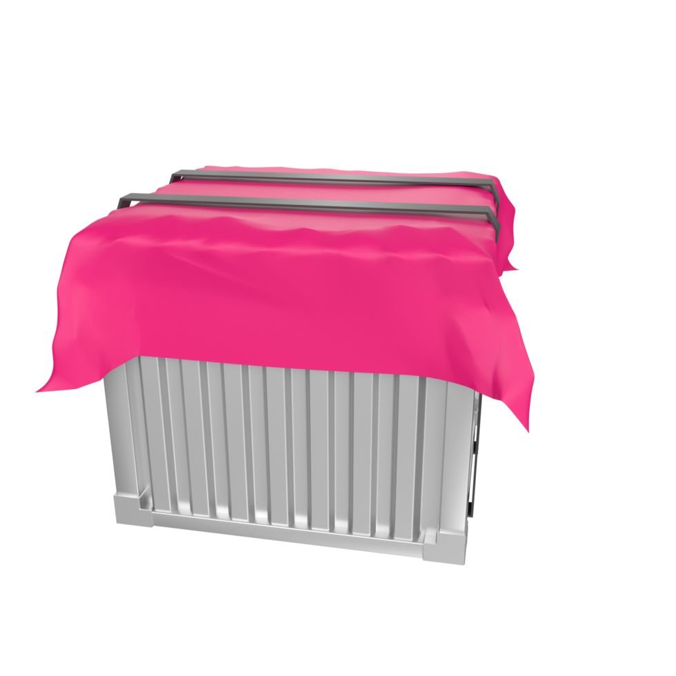 Container isolated on transparent png