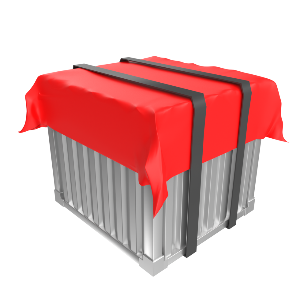 Container isolated on transparent png