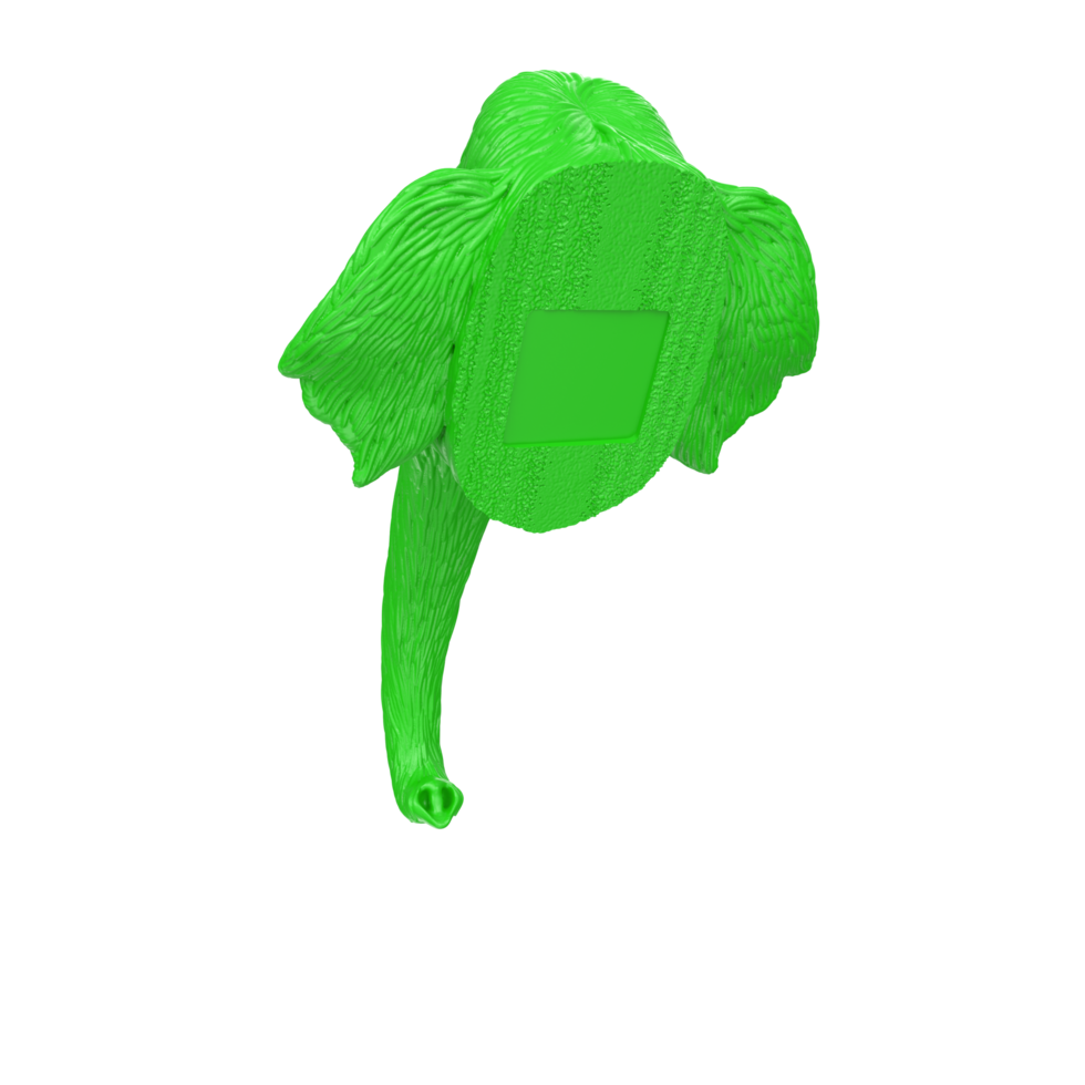 Mammoth head isolated on transparent png