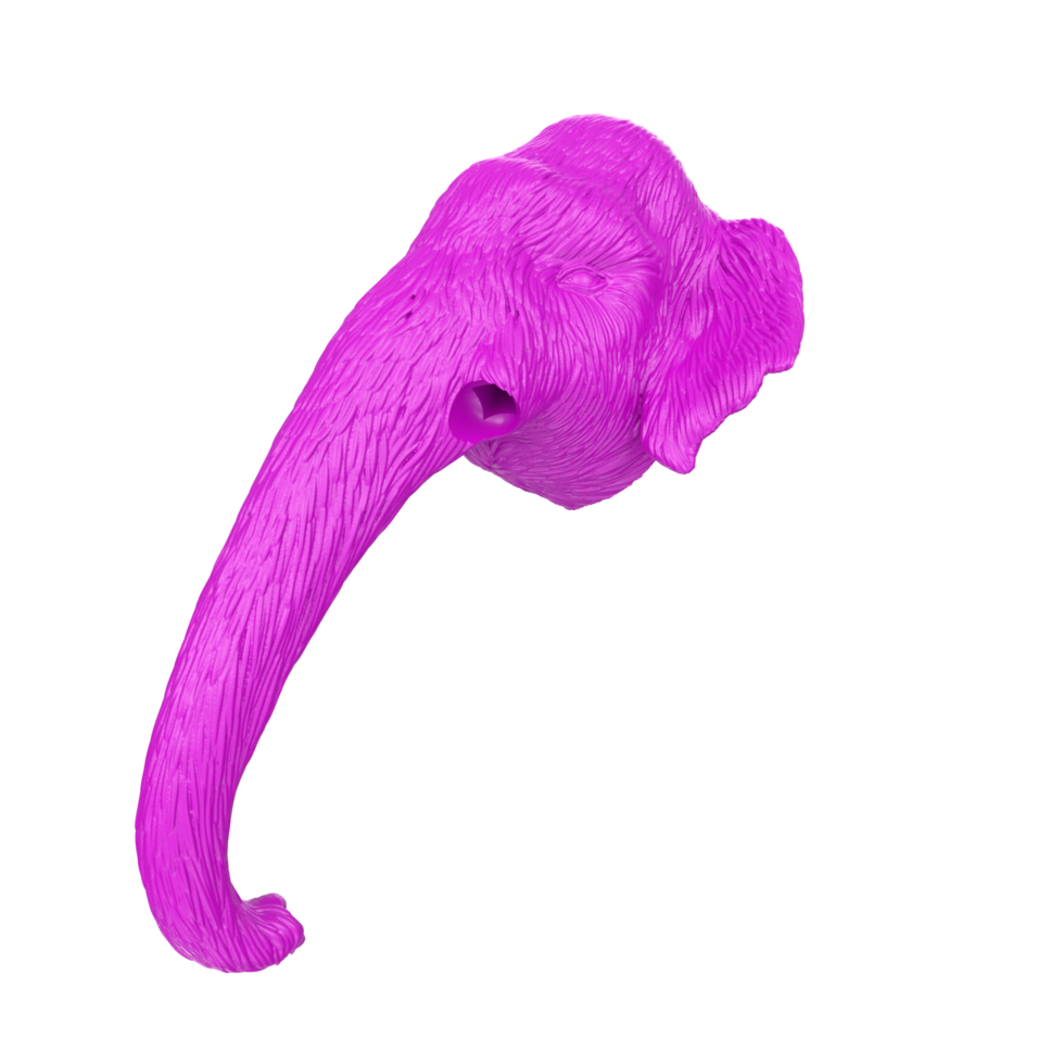 Mammoth head isolated on transparent png