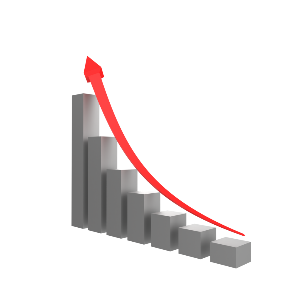 business chart with arrow png