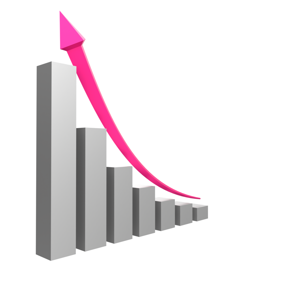 business chart with arrow png
