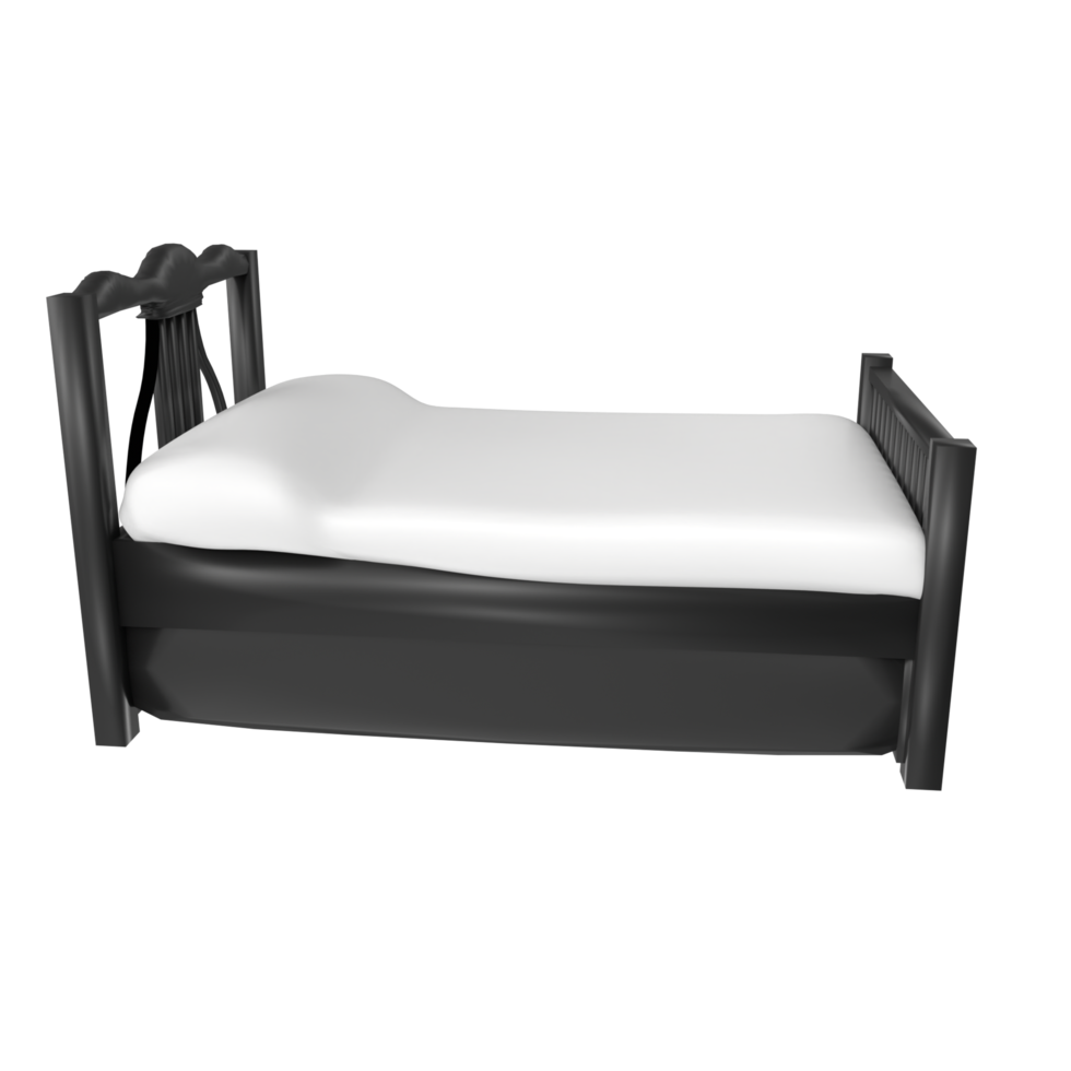 Bed isolated on transparent background png