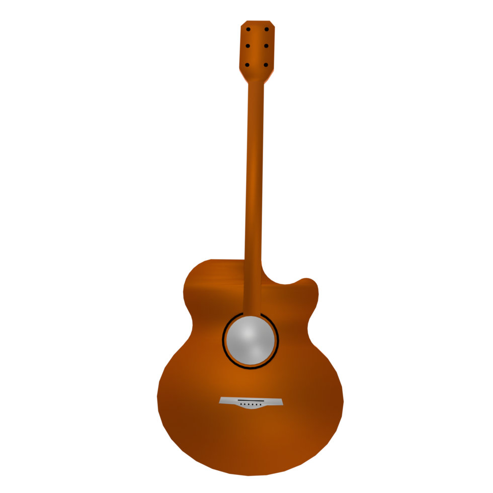 Guitar isolated on transparent png