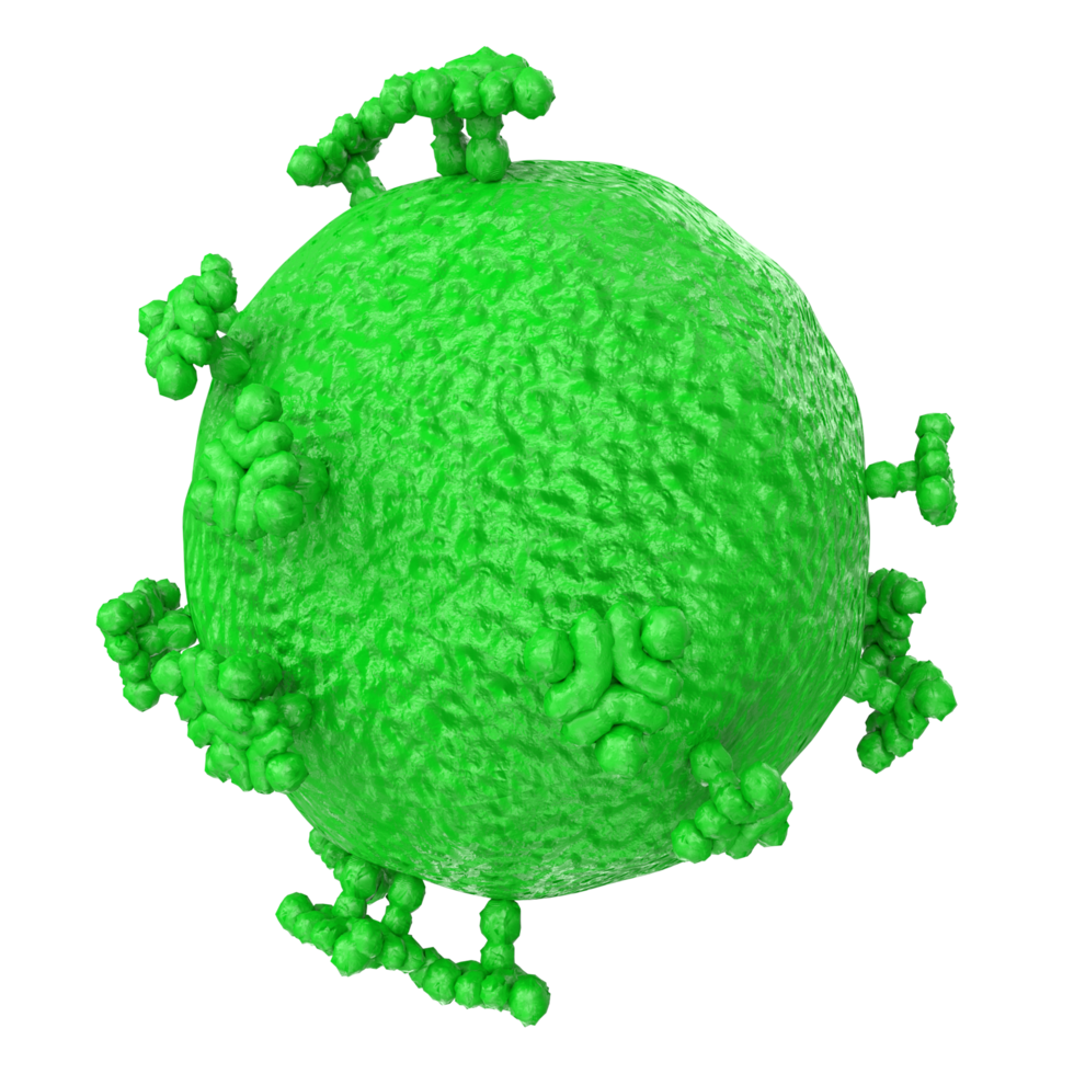 vírus isolado em transparente fundo png